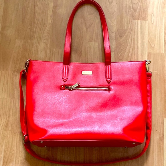 Kate Hill Bags Kate Hill Large Tote Red Bag Poshmark